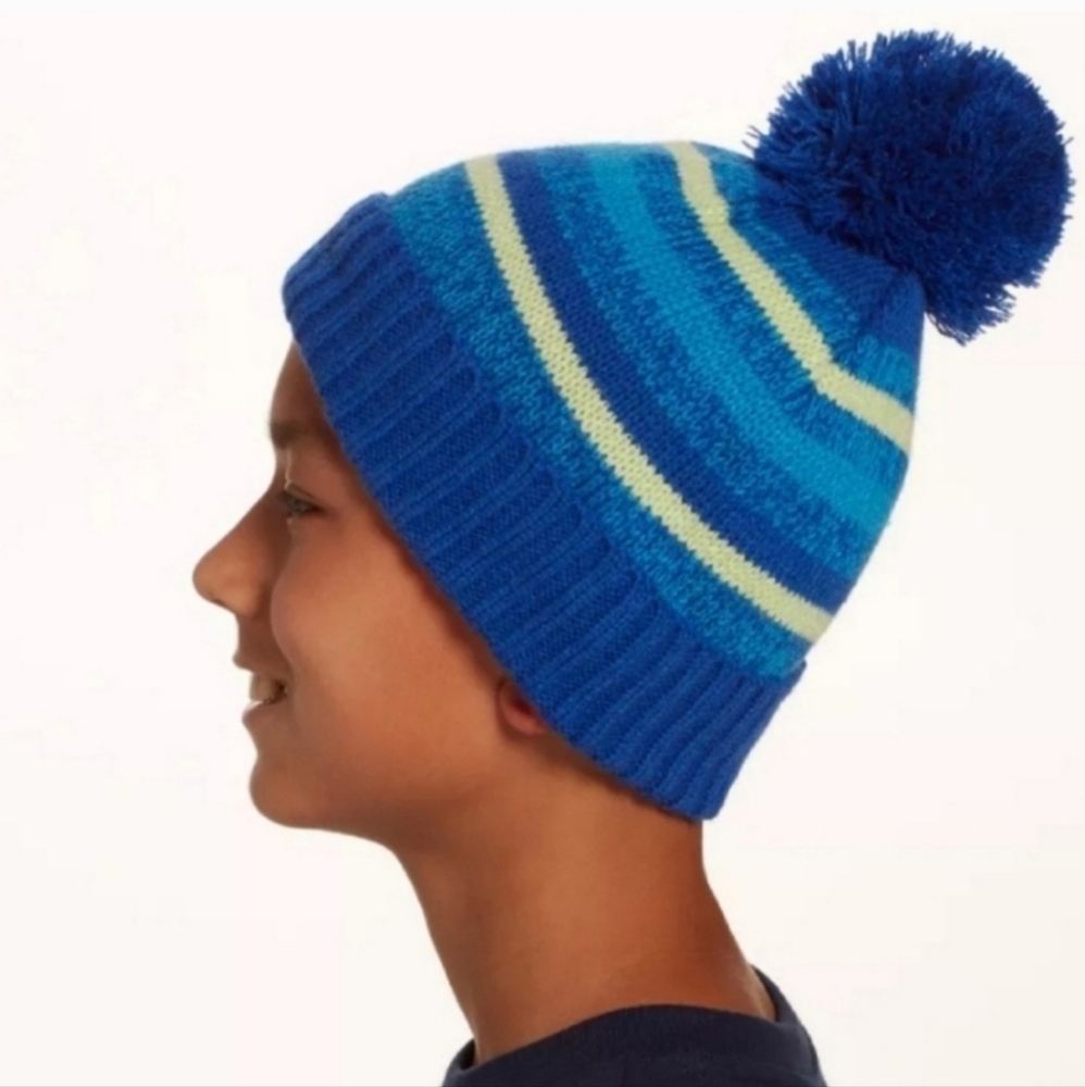 Field & Stream Blue Bom Bom Beanie